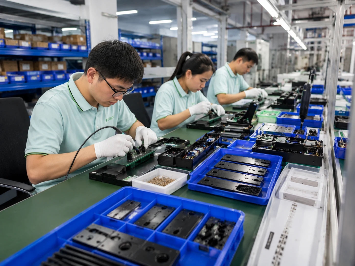 Assembly of smart locks