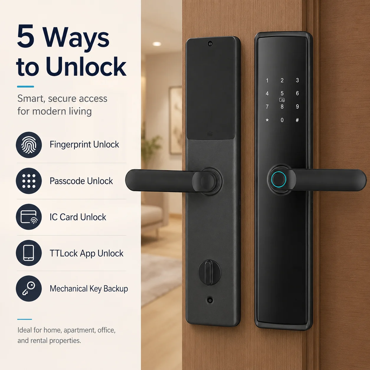 BVR-5200 five ways to unlock